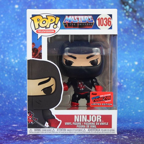 Funko Pop Masters of the Universe Ninjor #1036 2020 NYCC Exclusive - Picture 1 of 6